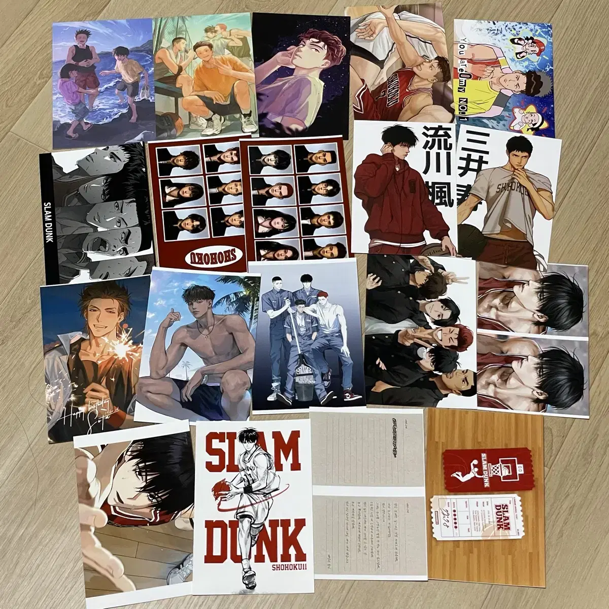 SLAM DUNK Song Tae-seob Seo Tae-woong Buk-san Gignon nim Biker nim 14 nim Bina nim Pbak postcard