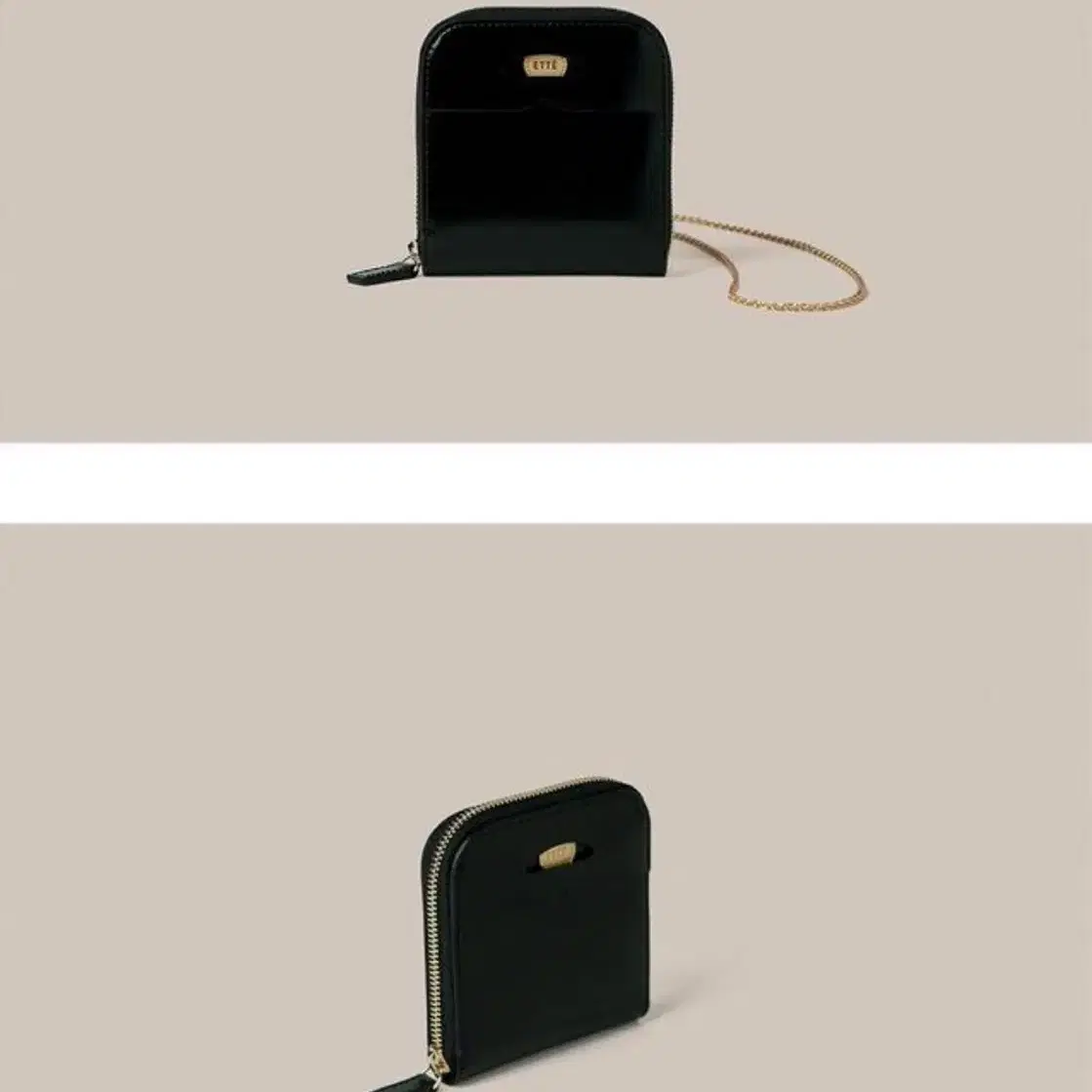 ETTE 애테 - PENNY MICRO BAG_PATENT BLACK