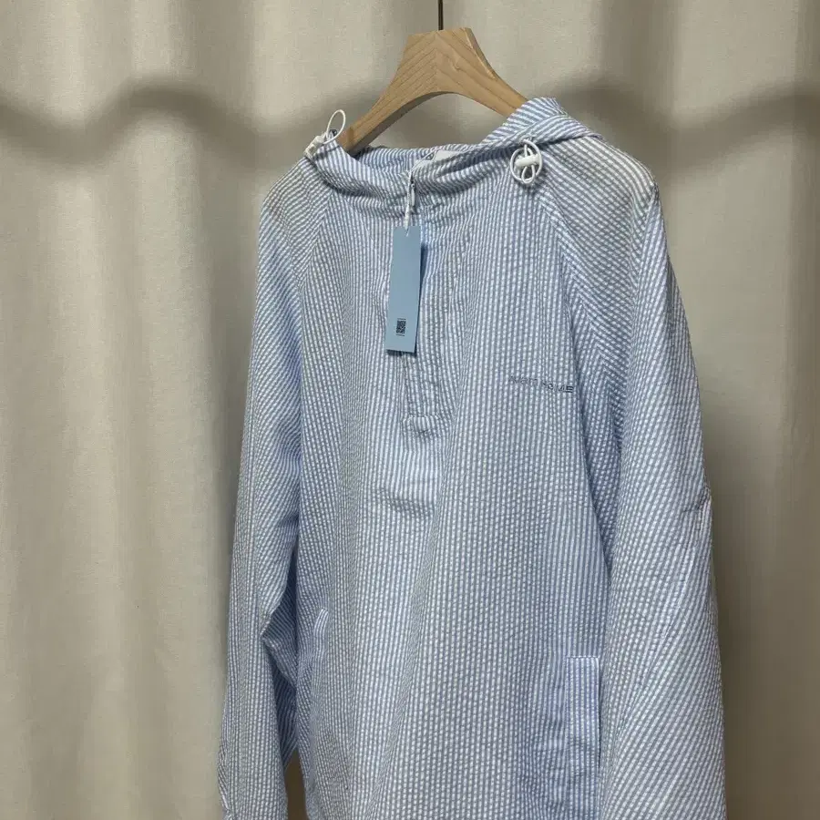 아밤홈Seersucker Anorak Blue Stripe