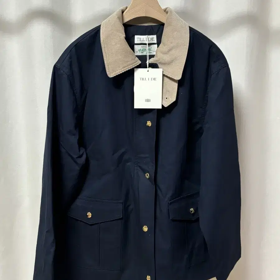 틸아이다이Coloring collar point utility jacke