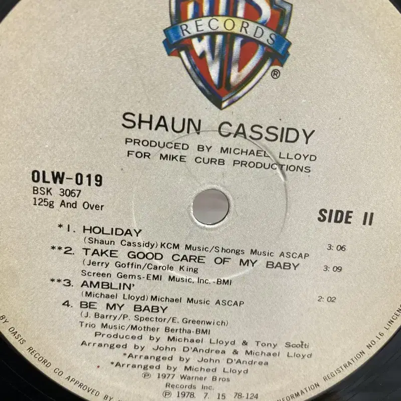 SHAUN CASSIDY  LP / AA4150