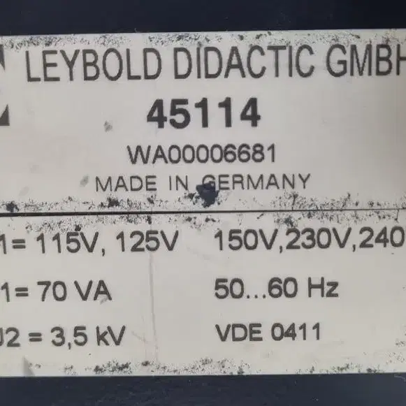 LEYBOLD Didactic 45114.