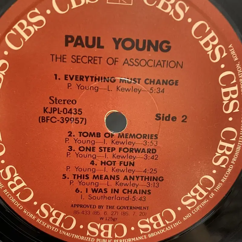 PAUL YOUNG  LP / AA4163