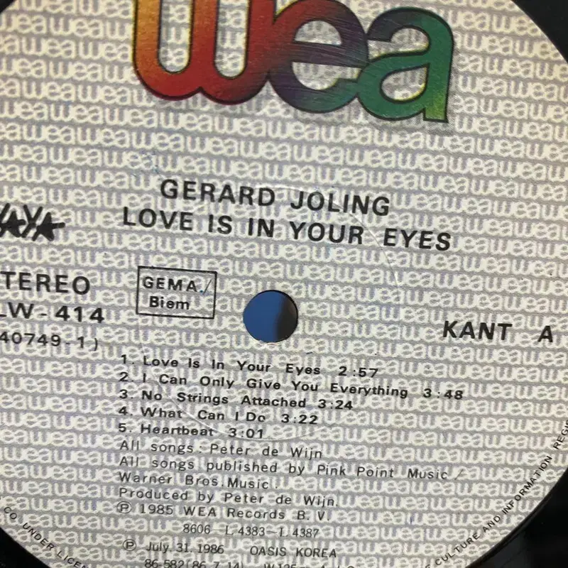 GERARD JOLING  LP / AA4170