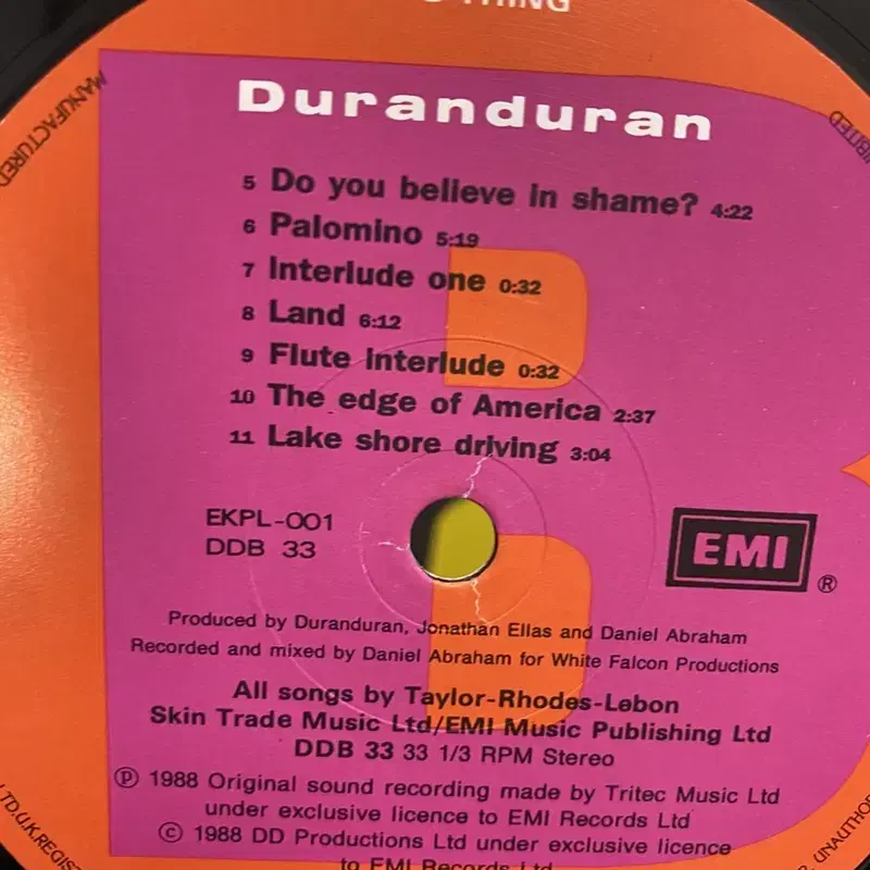 DURAN DURAN LP / AA4179