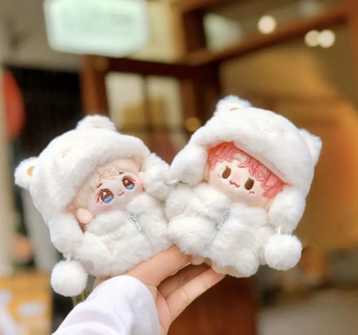 10cm / Baby Bear Shoe Cream Clothes Bearpuff Mutuality doll clothes 10깅옷