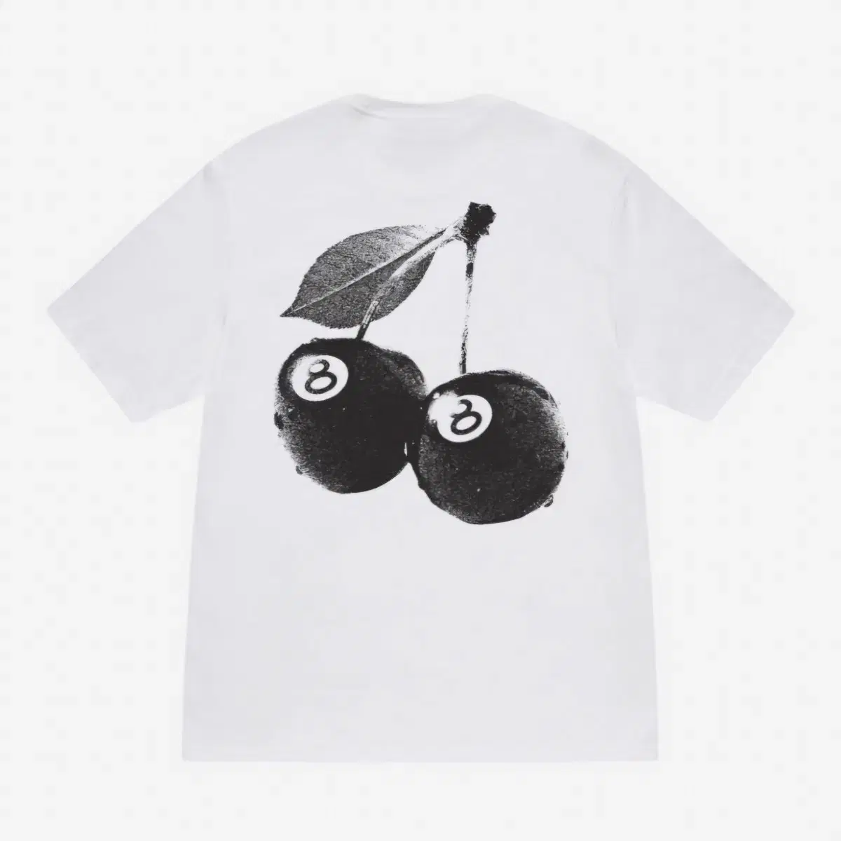 Genuine) Stussy Cherry Short Sleeve L White