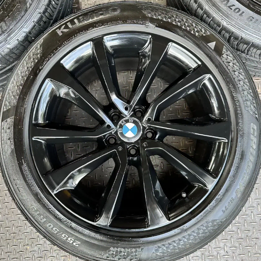 [PCD120] 19인치 BMW F16 X6 유광블랙 순정휠타이어 1대분