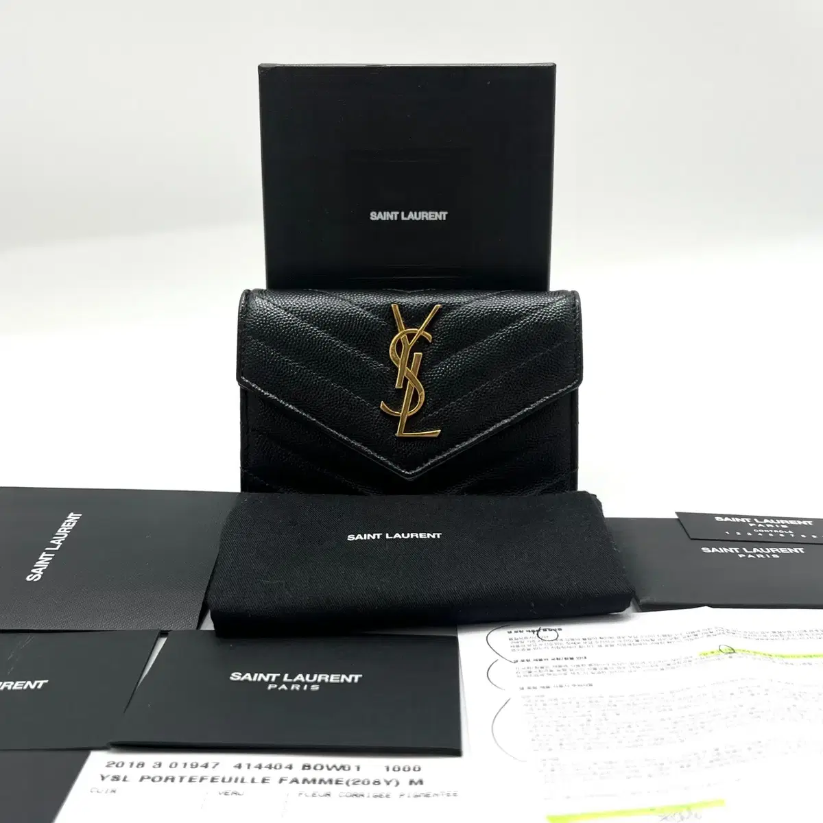 *Saint Laurent Envelope Women's Kard Wallet *Department Store Edition