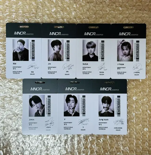 방탄소년단 팝업 VISITOR ID CARD