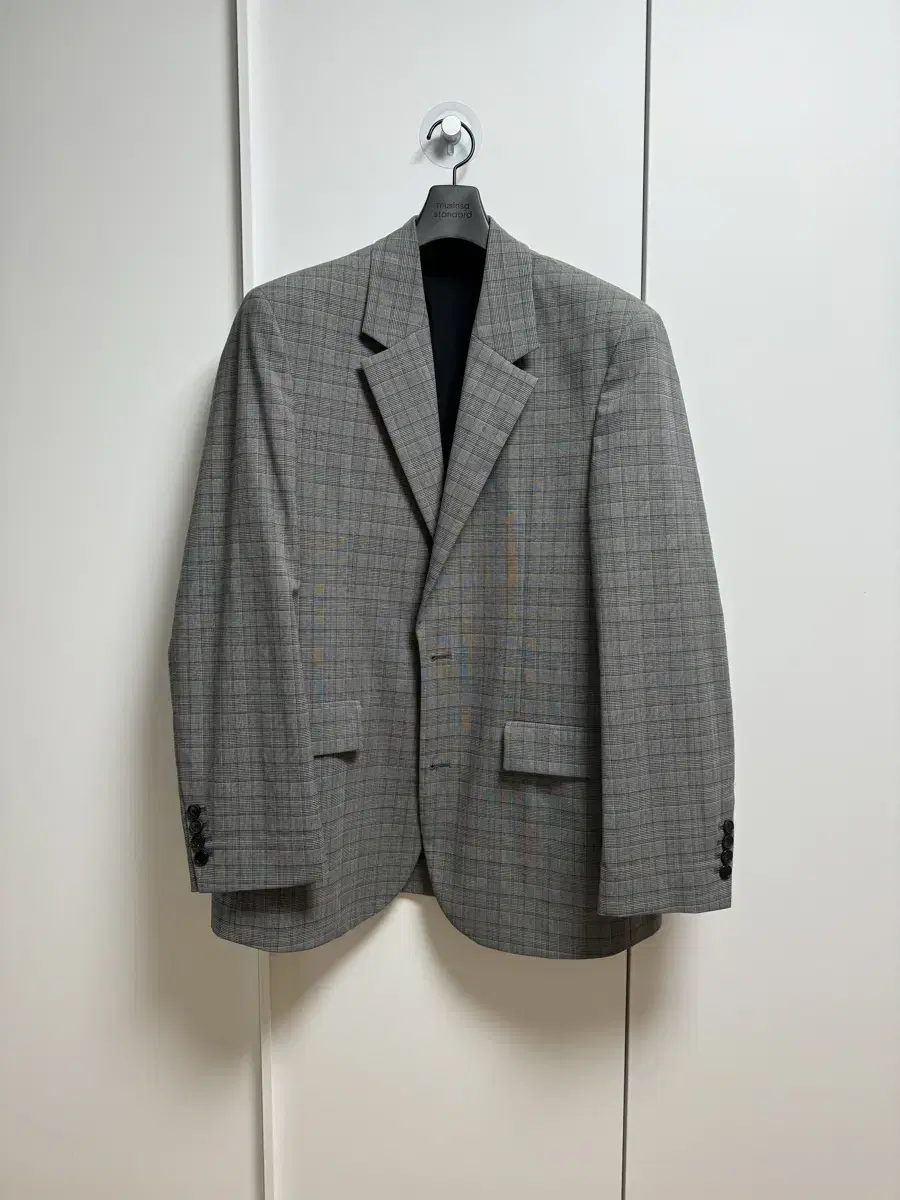 Gilles Stuart Plaid Overfit Blazer