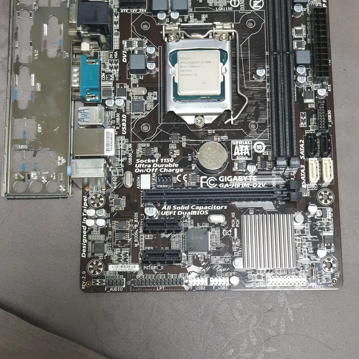 i5 4590 기가바이트 H81M-D2V 4만원