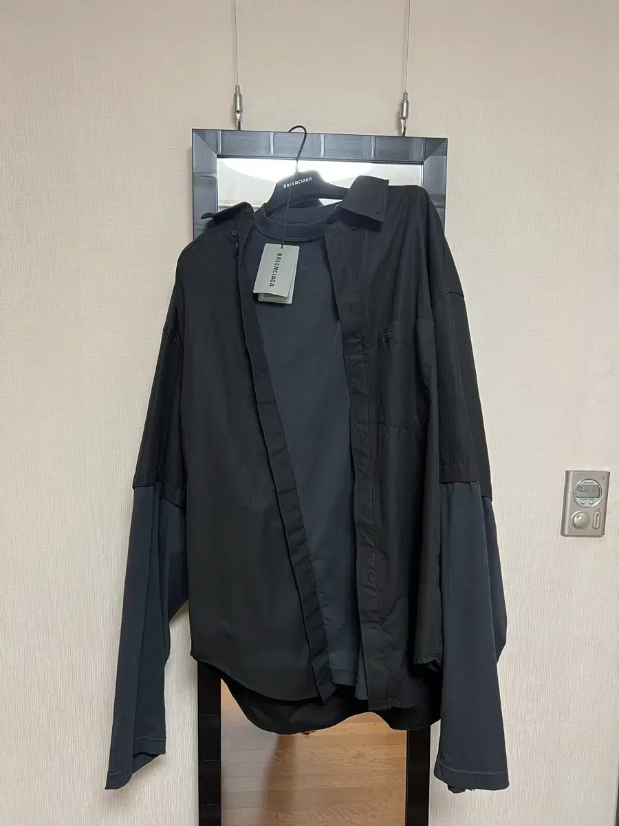 Balenciaga BB ikon Trompe l'oeil shirt black size 3