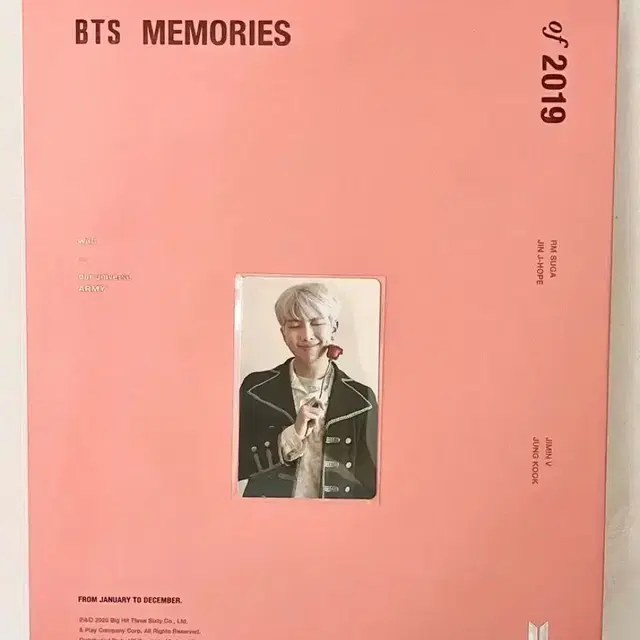 방탄소년단 2019 메모리즈 Memories DVD 남준 포카 풀구성