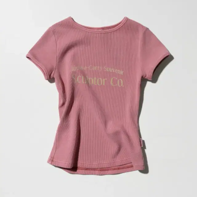 스컬프터 archive pigment baby tee dusty pink