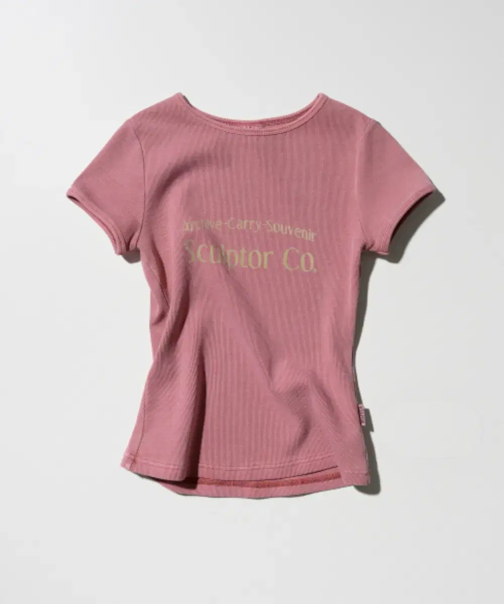 스컬프터 archive pigment baby tee dusty pink