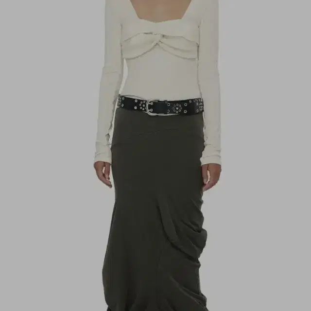 세릭 AVANT-GARDE LONG SKIRT / BROWN