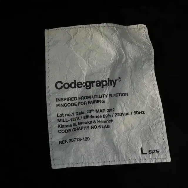 100-105 CODEGRAPHY JACKET 코드그라피 바람막이