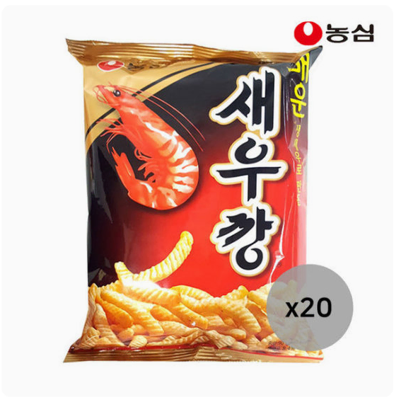 무료배송-농심 매운 새우깡 90g 20개