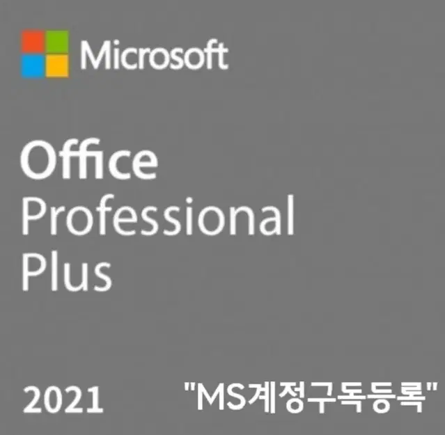 MS 오피스 ProPlus 2021 MS계정 구독영구제품 기업용 정품