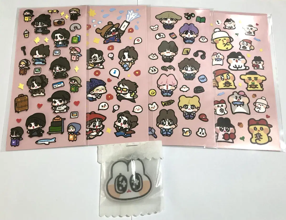 Dalang sticker + jungkook Tokhi keyring unofficial goods bangtan BTS