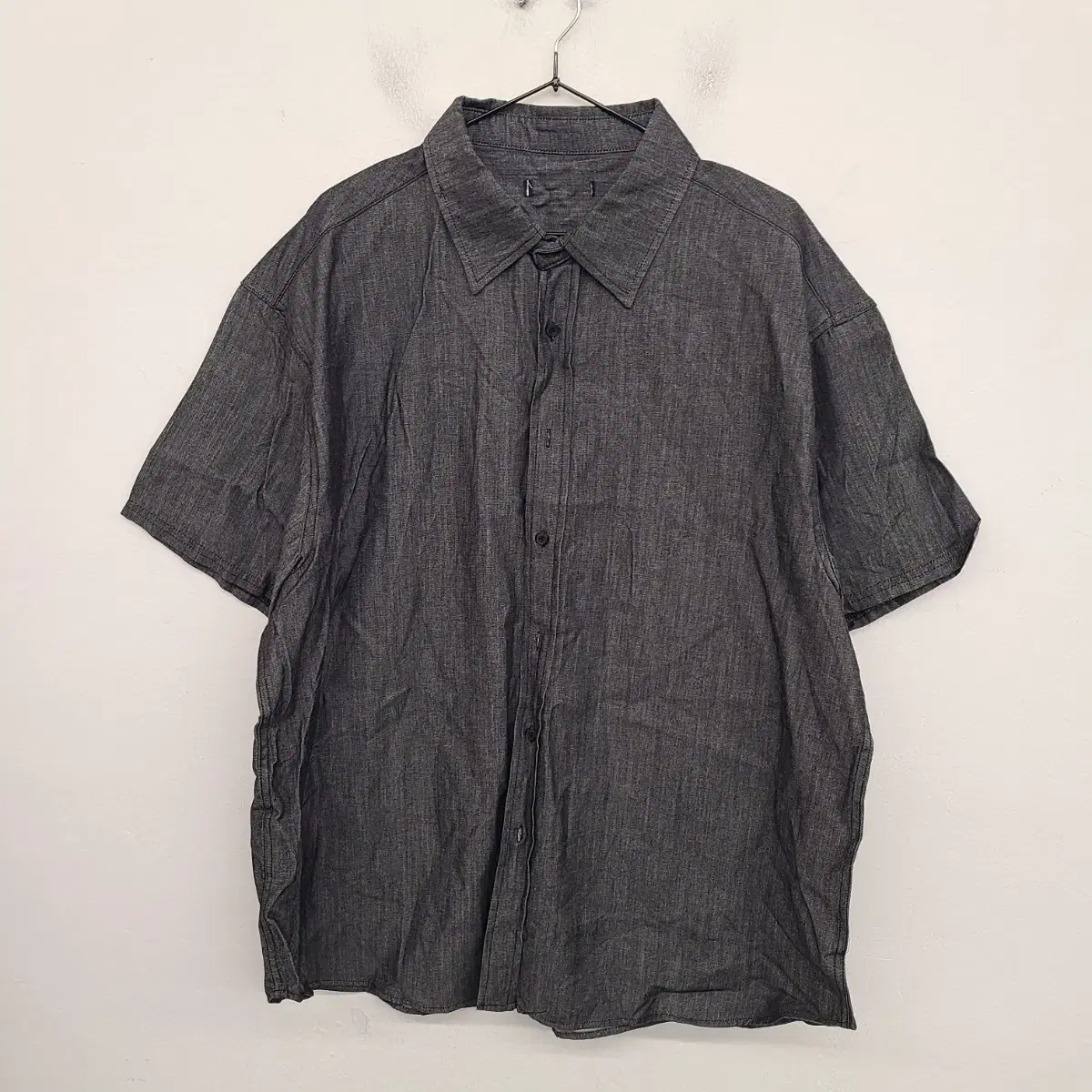 [110/XXL] Bimono Non-Faded Denim Shirt