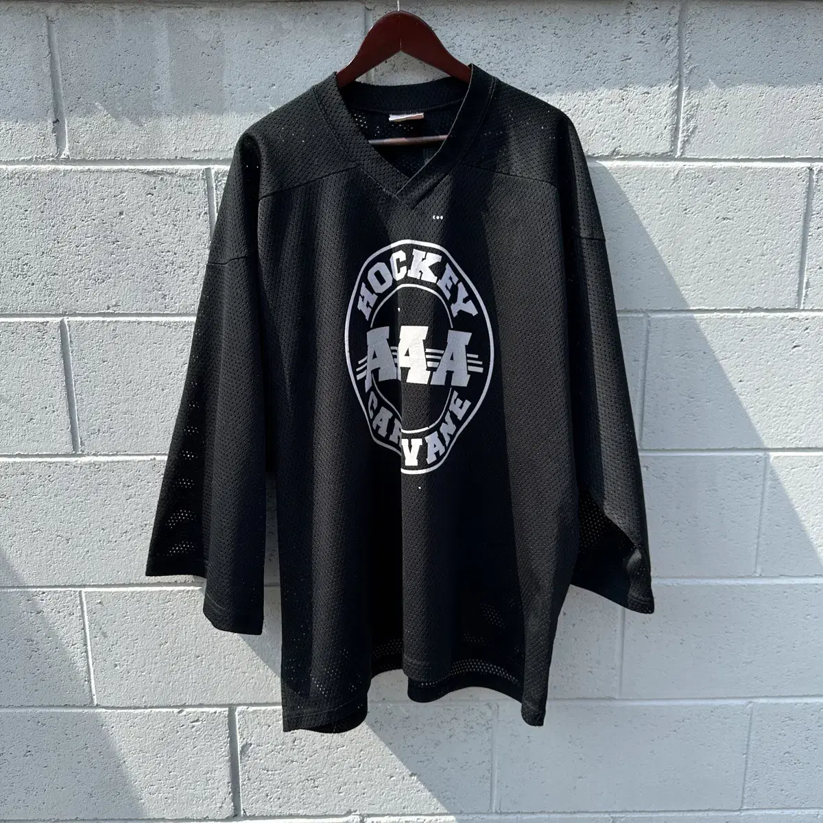 [XXL] Black Hockey Jersey T-shirt