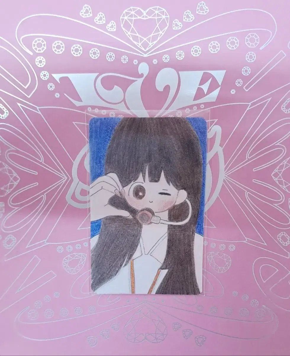 (Handmade!) ive wonyoung Switch apple music 3rd handmade paper photocards for sale!