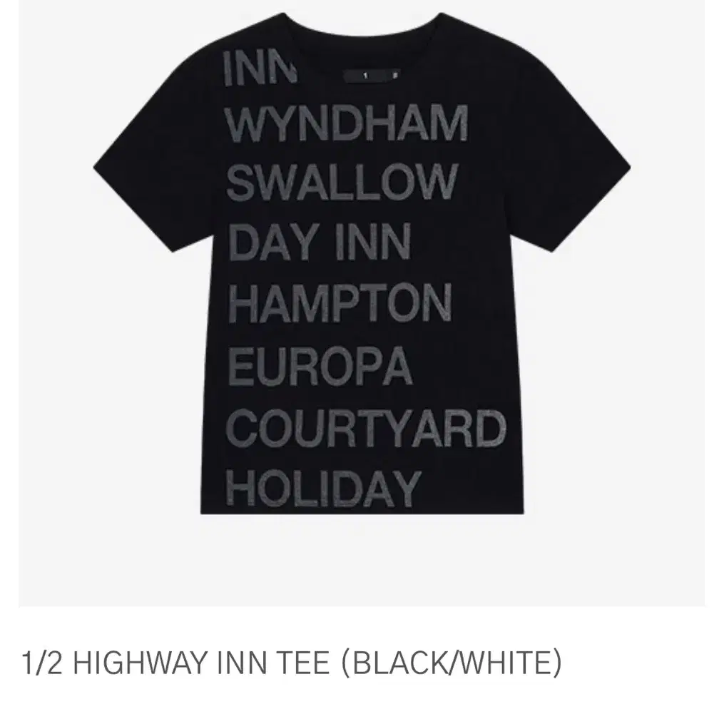 (새상품) 사파리 스팟 사이즈 2 반팔 highway inn tee