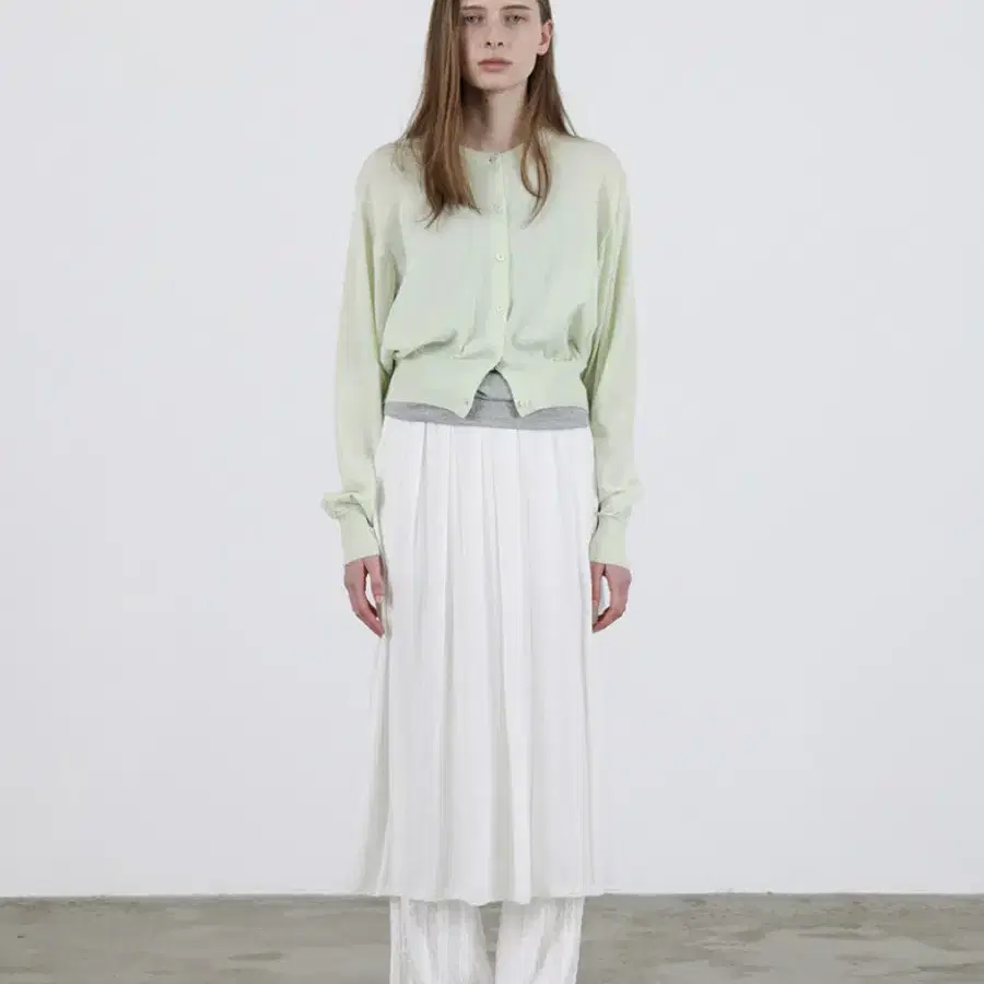 [새상품]르바 Sheer Knit Cardigan - Light Mint