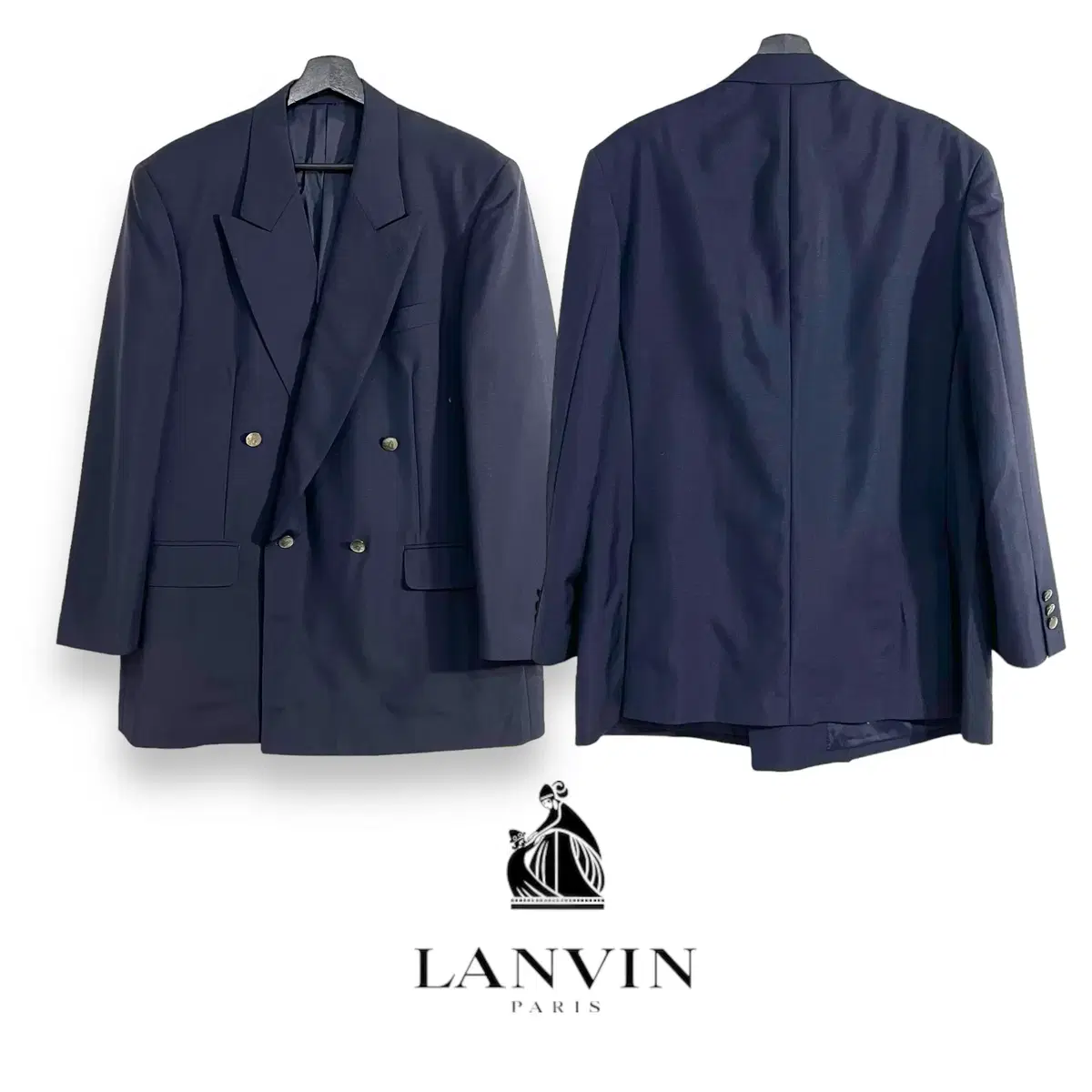 Lanvin Mother-of-pearl button double blazer