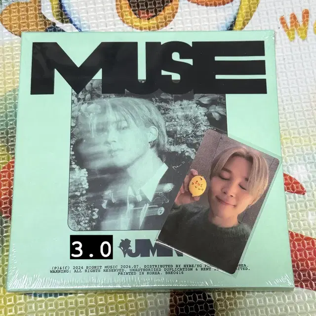 지민 뮤즈 MUSE 미개봉 앨범 + 팝업 럭드 포카