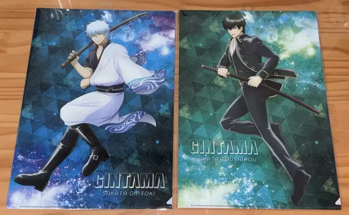 (Unsealed) Gintama Gintoki Hijikata Clear Files Bulk of 4