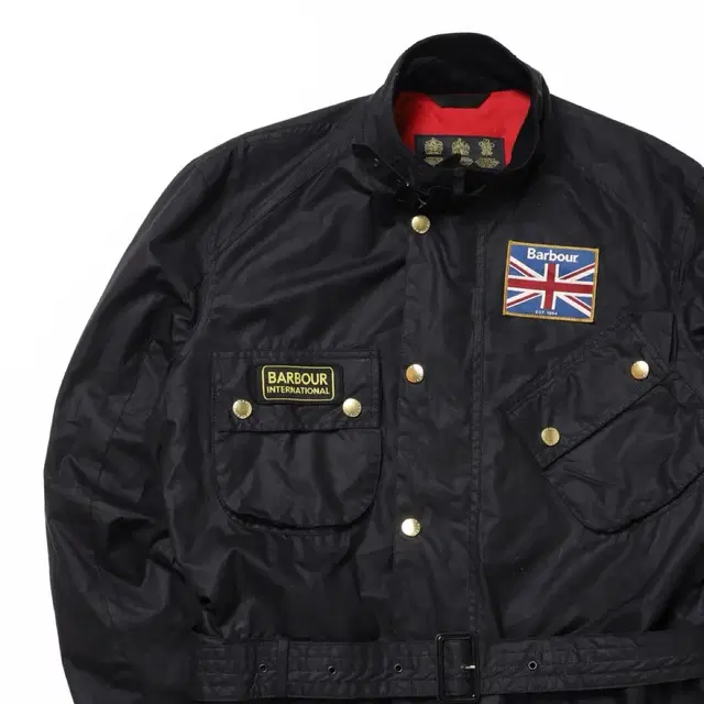 Barbour International Union Jack Waxed