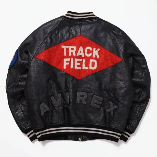 Avirex Track Field Leather Varsity