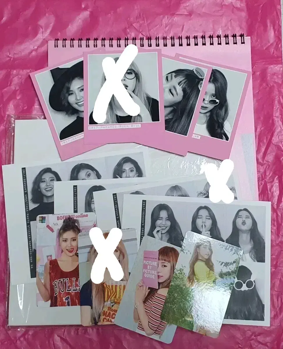 MAMAMOO 2017 Season's Greetings Photo Card + Postcard + Sticker Set by Member