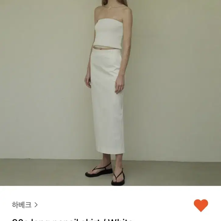 하베크 havec 90s long pencil skirt