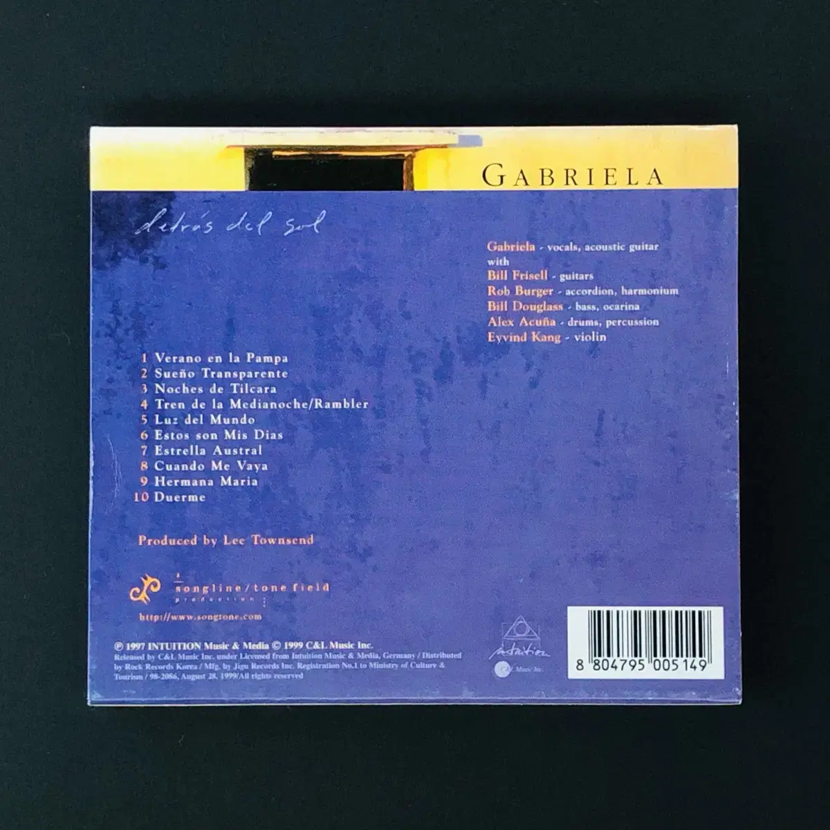 [CD중고] Gabriela / Detras Del Sol