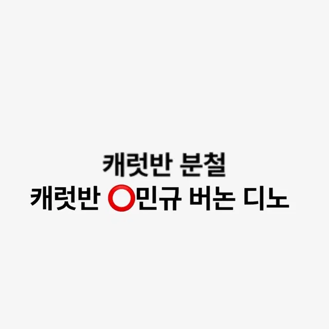 미니 12집 캐럿반 분철