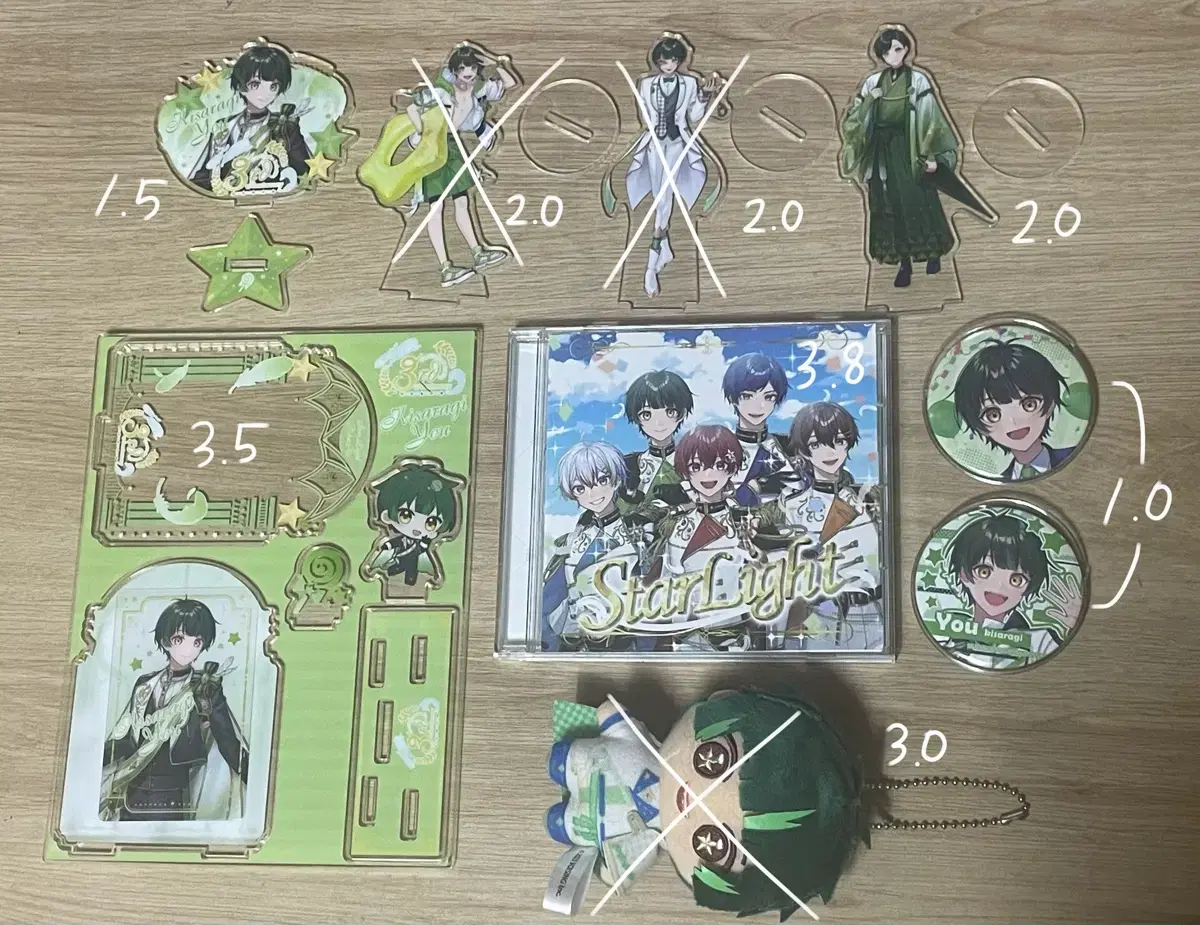 Starpora Kisaragi U Goods sell acrylic stand can badge album