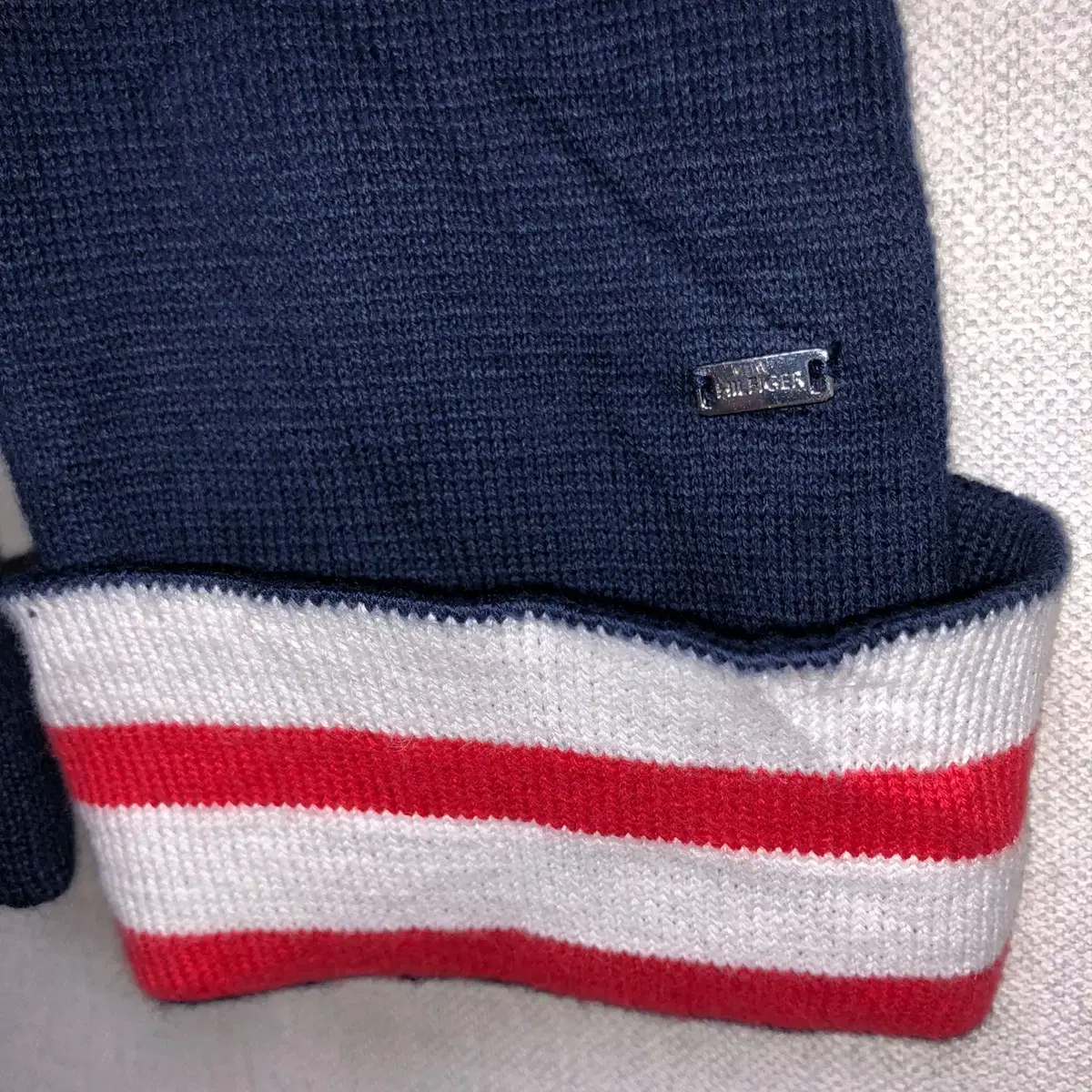 Tommy Hilfiger 클래식 네이비 여성 가디건 (L)