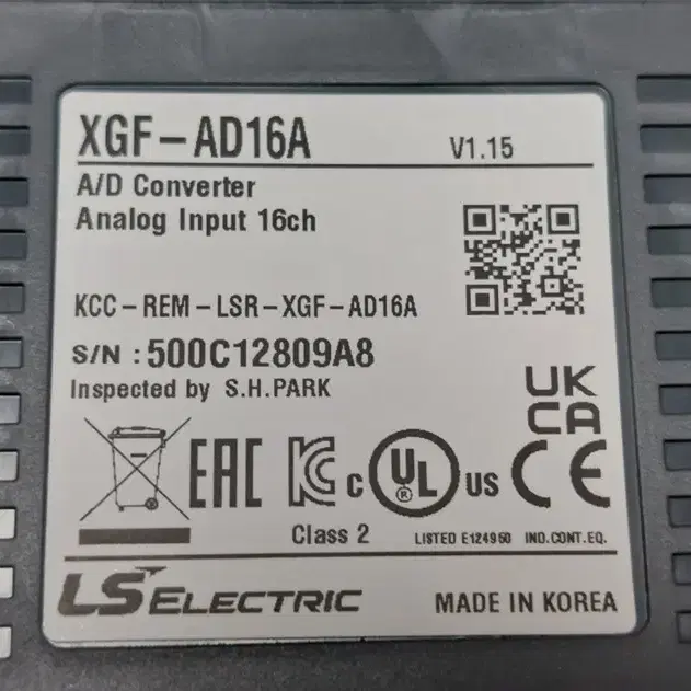 LS  XGF-AD16A (V1.15) Ser:500C~ 최신형 재고7대