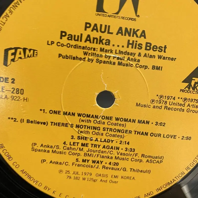 PAUL ANKA LP / AA4217