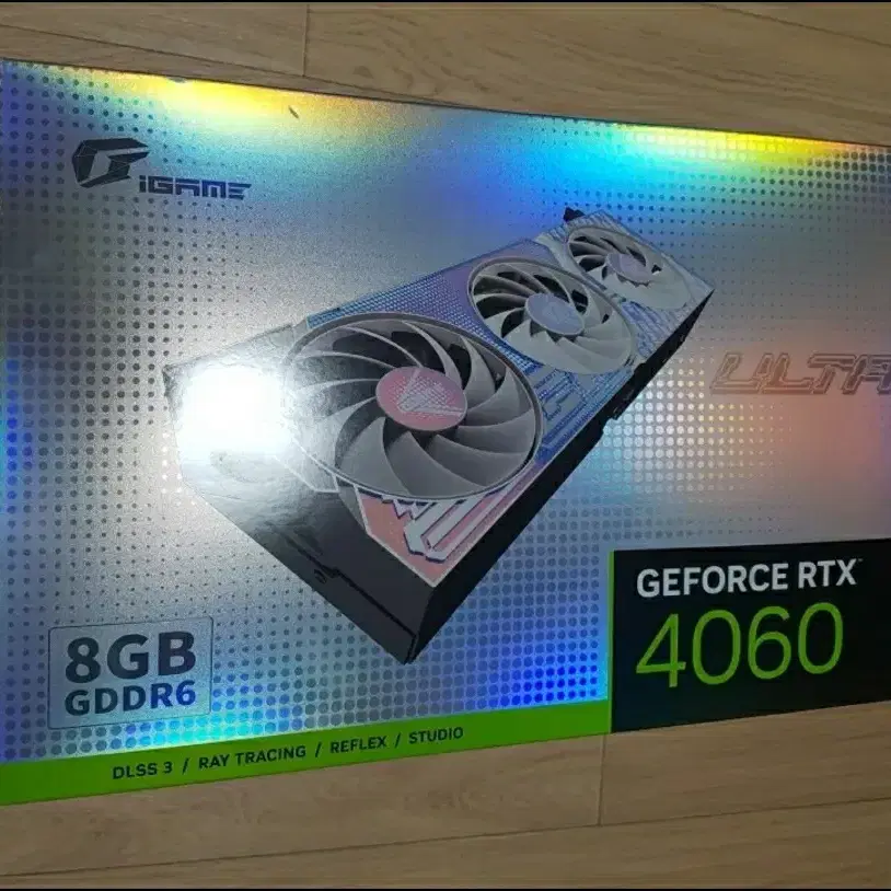 Colorful iGame RTX 4060 ULTRA OC그래픽카드 박스