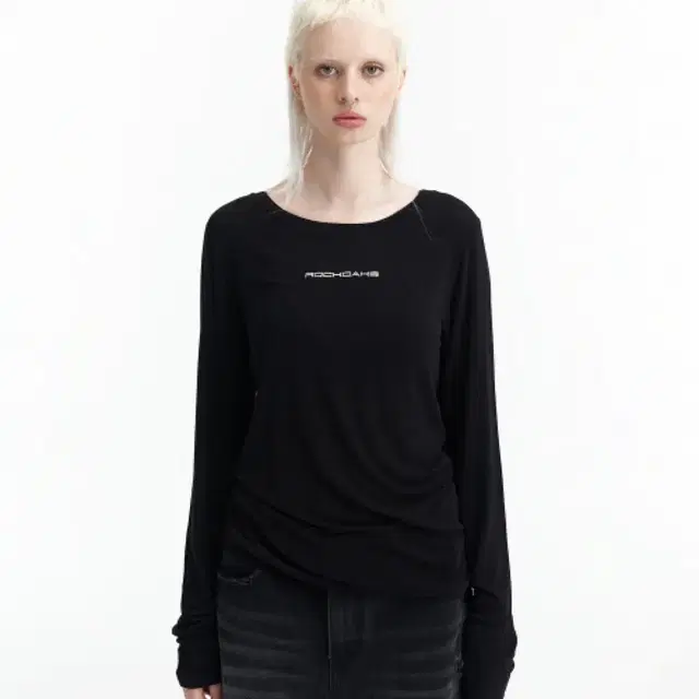 락케이크 Basics Logo Mesh Top 블랙