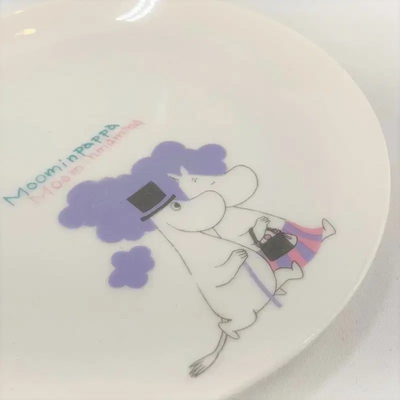 MOOMIN 무민 캐릭터 빈티지 플레이트 접시 2종세트 A437