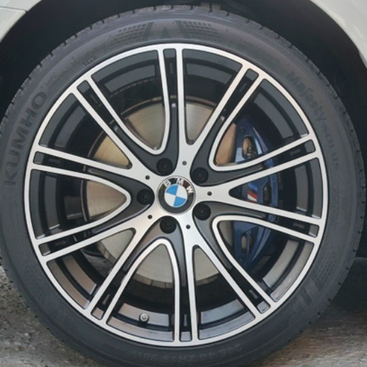 19인치 pcd 120 bmw f바디 540i 디자인 블랙폴리쉬 신품 휠