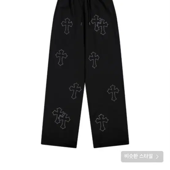 Crystal Cross 2way Jogger - Black 라지