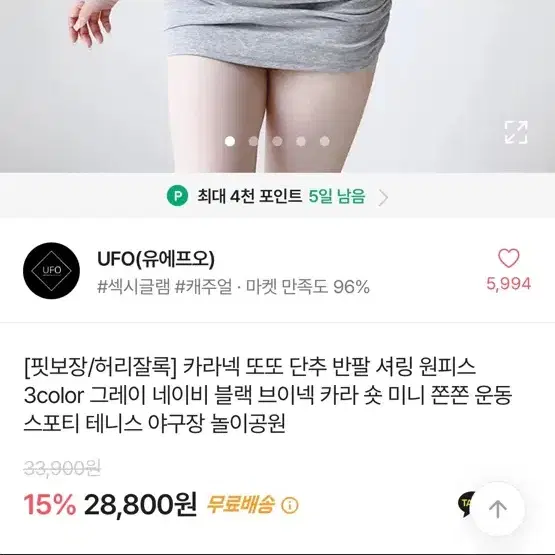 단추 셔링 숏원피스(네이비,새상품)