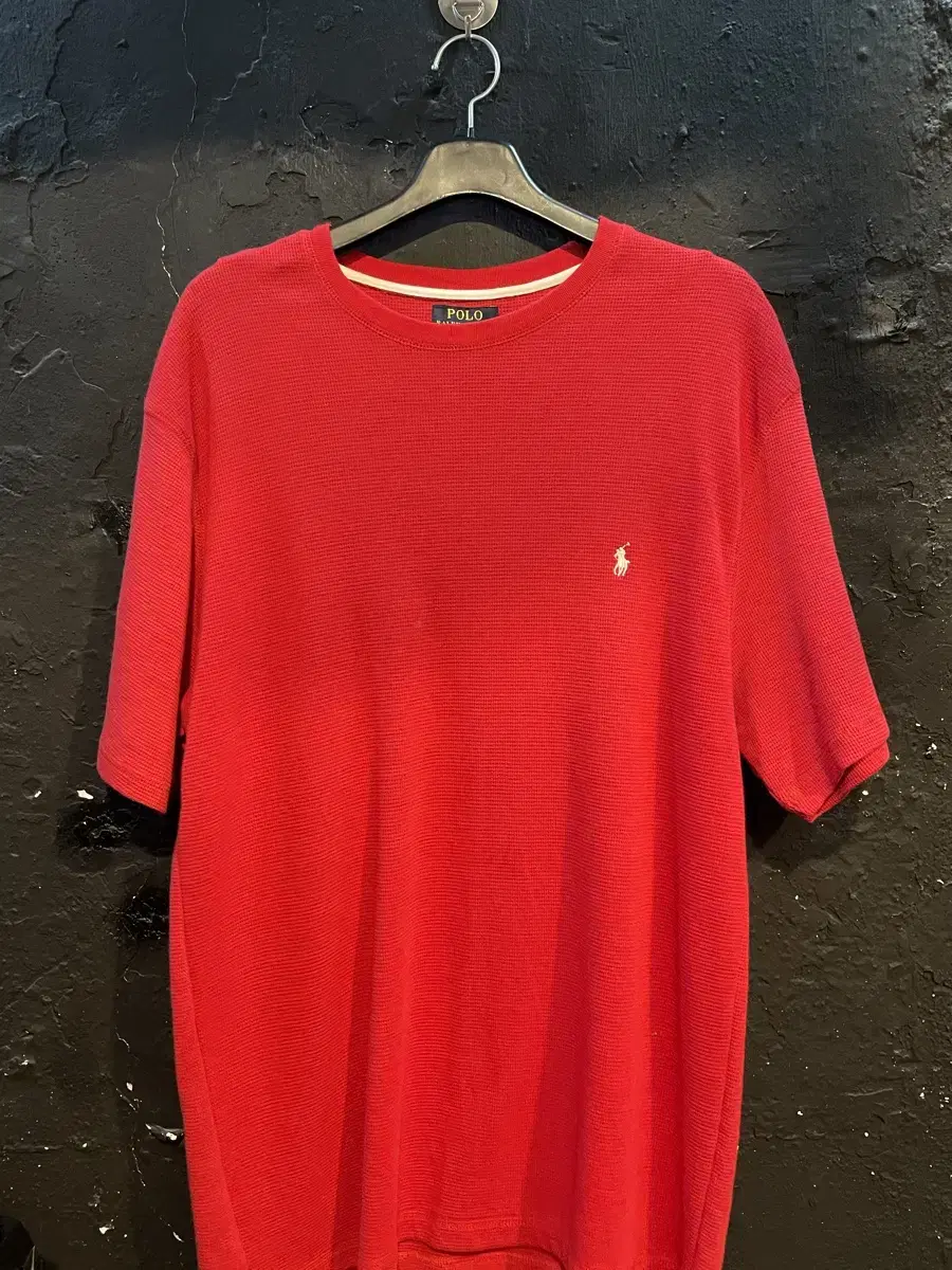 Polo Ralph Lauren Waffle Short Sleeve T-Shirt Red XL